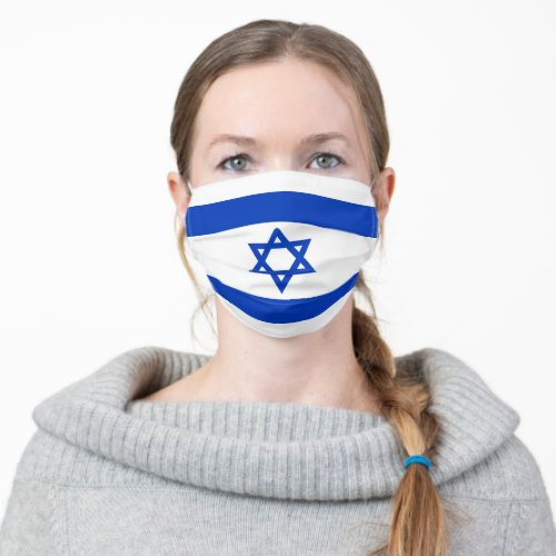 Israel flag adult cloth face mask