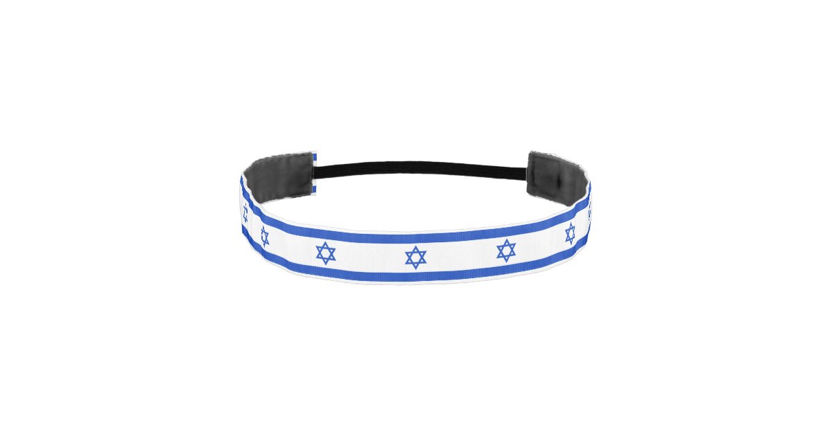 Israel flag athletic headband | Zazzle Israel flag  athletic headband | Zazzle