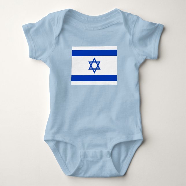 Israel Flag Baby Bodysuit (Front)