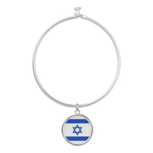 Israel flag bangle bracelet