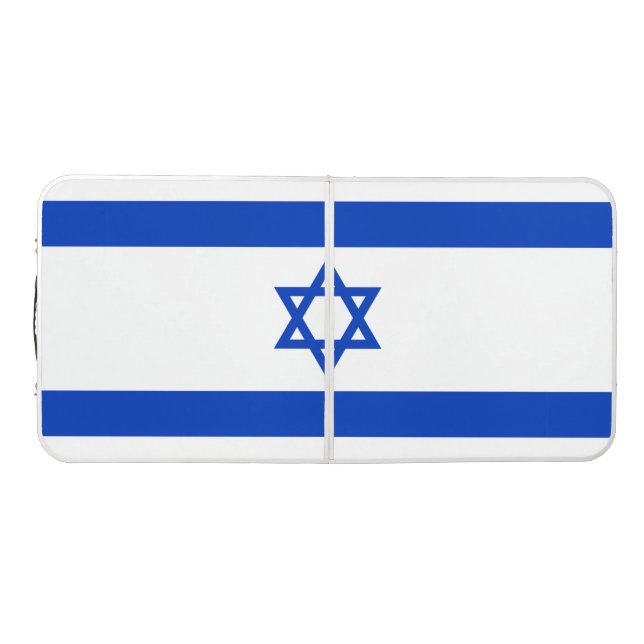 Israel flag  beer pong table (Top)