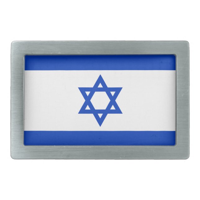 Israel flag belt buckle (Front)