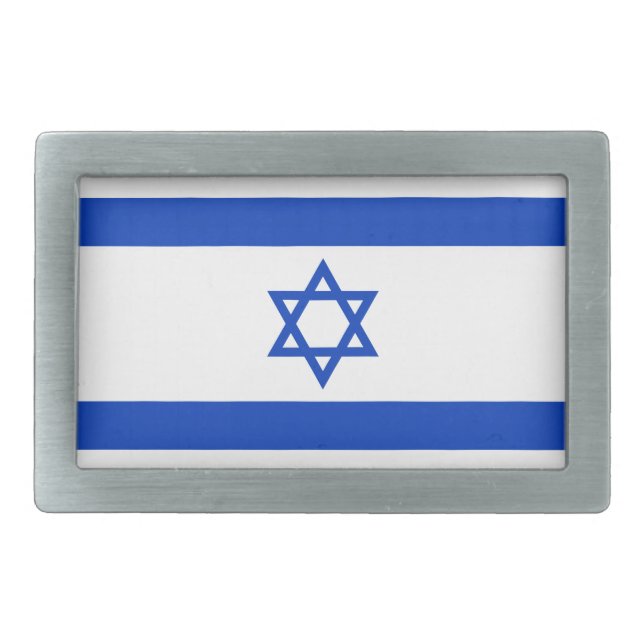 Israel Flag Belt Buckle (Front)