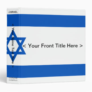 Israel Flag Binder