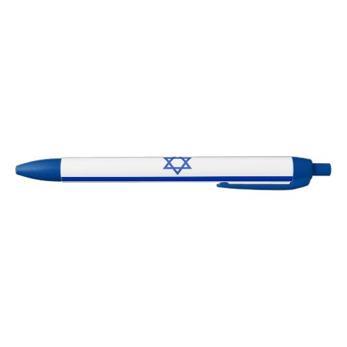 Israel Flag Black Ink Pen