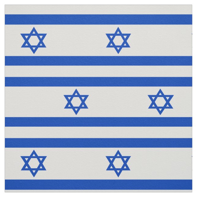 Israel flag blue Star of David Fabric (Swatch)