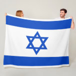 Israel flag blue Star of David Fleece Blanket<br><div class="desc">Israel Israeli blue Star of David flag The blue stripes are intended to symbolize the stripes on a tallit, the traditional Jewish prayer shawl. The portrayal of a Star of David on the flag of the State of Israel is a widely acknowledged symbol of the Jewish people and of Judaism....</div>