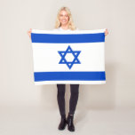 Israel flag blue Star of David Fleece Blanket<br><div class="desc">Israel Israeli flag The blue stripes are intended to symbolize the stripes on a tallit, the traditional Jewish prayer shawl. The portrayal of a Star of David on the flag of the State of Israel is a widely acknowledged symbol of the Jewish people and of Judaism. #israel #bluestar #starofdavid #judaism...</div>
