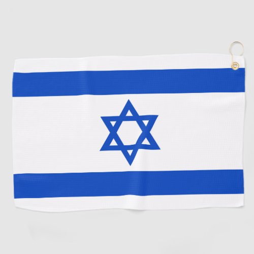 Israel flag blue Star of David Golf Towel