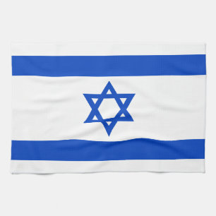 Israel flag blue Star of David Kitchen Towel