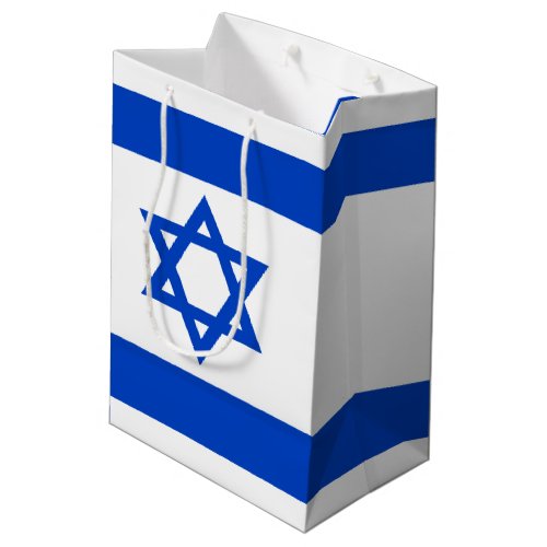 Israel flag blue Star of David Medium Gift Bag