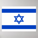 Israel flag blue Star of David Poster<br><div class="desc">Israel Israeli flag The blue stripes are intended to symbolize the stripes on a tallit, the traditional Jewish prayer shawl. The portrayal of a Star of David on the flag of the State of Israel is a widely acknowledged symbol of the Jewish people and of Judaism. #israel #bluestar #starofdavid #judaism...</div>