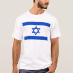Israel flag blue Star of David T-Shirt<br><div class="desc">Israel Israeli flag The blue stripes are intended to symbolize the stripes on a tallit, the traditional Jewish prayer shawl. The portrayal of a Star of David on the flag of the State of Israel is a widely acknowledged symbol of the Jewish people and of Judaism. #israel #bluestar #starofdavid #judaism...</div>