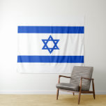 Israel flag blue Star of David Tapestry<br><div class="desc">Israel Israeli flag The blue stripes are intended to symbolize the stripes on a tallit, the traditional Jewish prayer shawl. The portrayal of a Star of David on the flag of the State of Israel is a widely acknowledged symbol of the Jewish people and of Judaism. #israel #bluestar #starofdavid #judaism...</div>