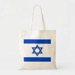Israel flag blue Star of David Tote Bag<br><div class="desc">Israel Israeli blue Star of David flag The blue stripes are intended to symbolize the stripes on a tallit, the traditional Jewish prayer shawl. The portrayal of a Star of David on the flag of the State of Israel is a widely acknowledged symbol of the Jewish people and of Judaism....</div>