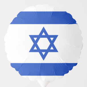 Israel flag blue white modern pattern patriotic balloon