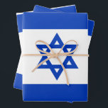 Israel flag blue white modern pattern patriotic wrapping paper sheets<br><div class="desc">Israel flag blue and white modern pattern patriotic gift Wrapping Paper Sheets. Great for Hanukkah.
Israeli Flag.

This wrapping paper is great for Hanukkah,  Chanukah,  bar mitzvah,  bat mitzvah,  Shabbat and Jewish Holidays.</div>