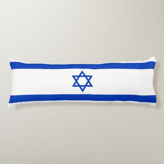 Israel Flag Body Pillow (Front)