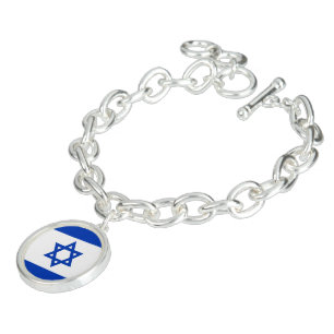 Israel flag bracelet