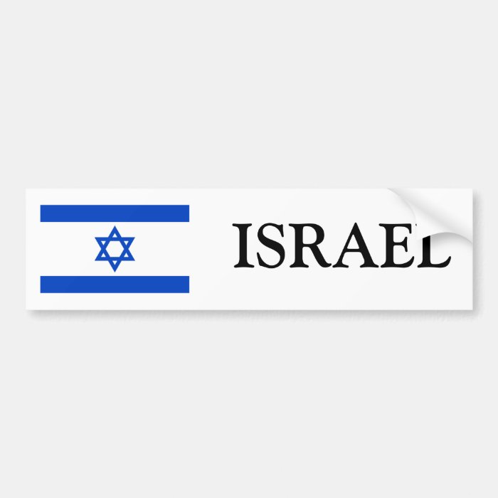 Israel Flag Bumper Stickers