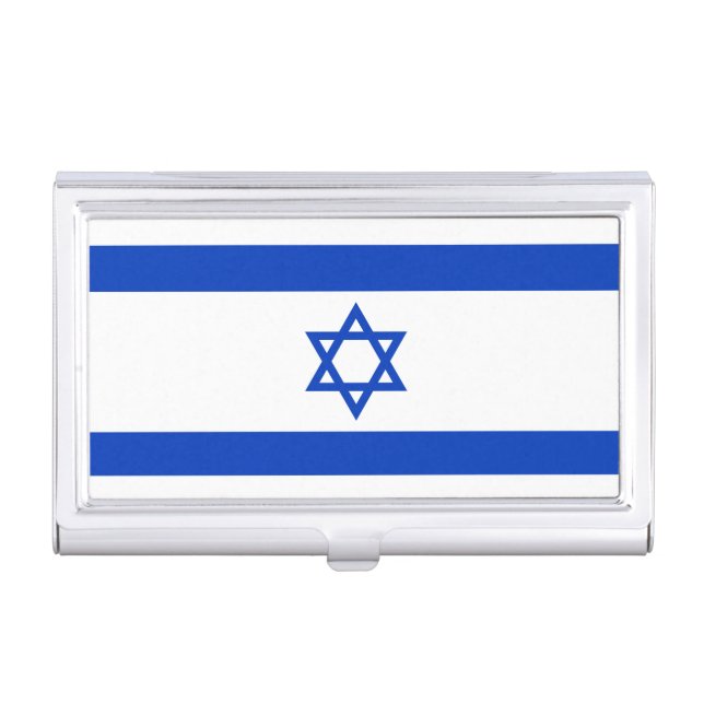 Israel Flag Business Card Case (Front)