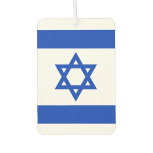 Israel flag car air freshener