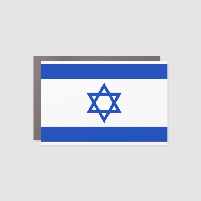 Israel Flag Car Magnet (Front)