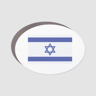 Israel flag car magnet