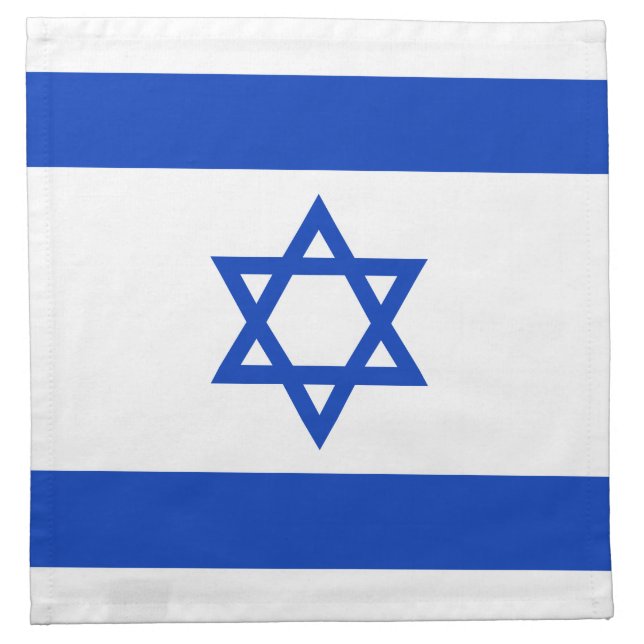 Israel Flag Cloth Napkin (Front)