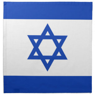 Israel flag cloth napkin