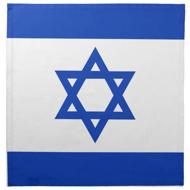 Israel flag cloth napkin (Front)