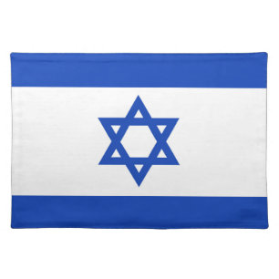 Israel flag cloth placemat