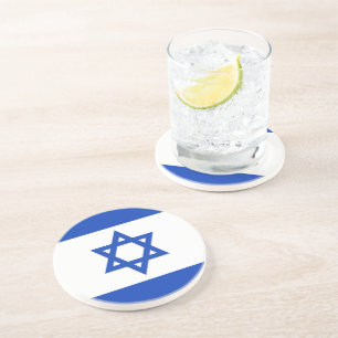 Israel flag coaster