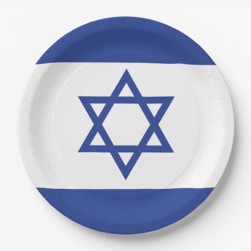 Israel Flag Country Israeli Patriotic Gift Paper Plates