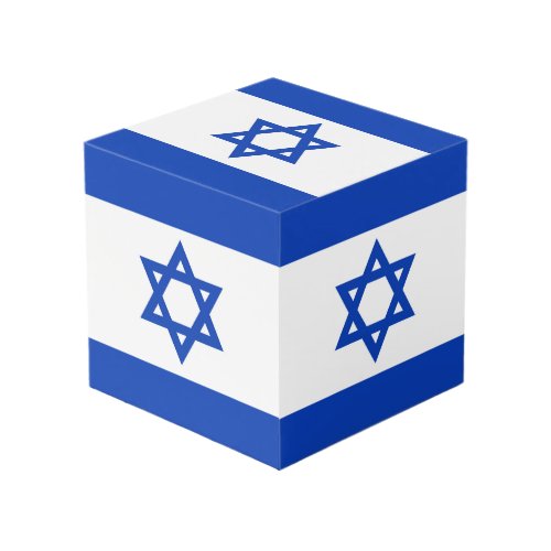 Israel flag cube