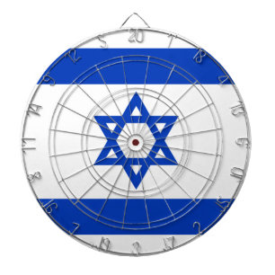 Israel flag  dart board