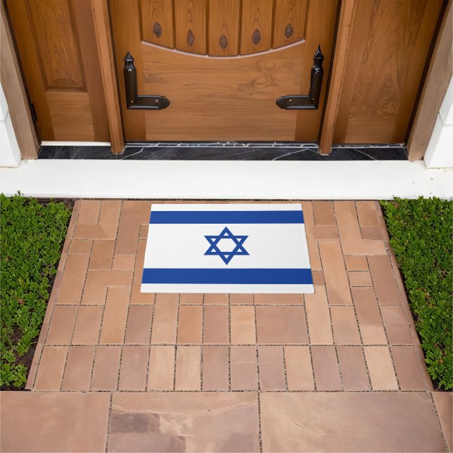 Israel flag doormat for home or business (Outdoor)