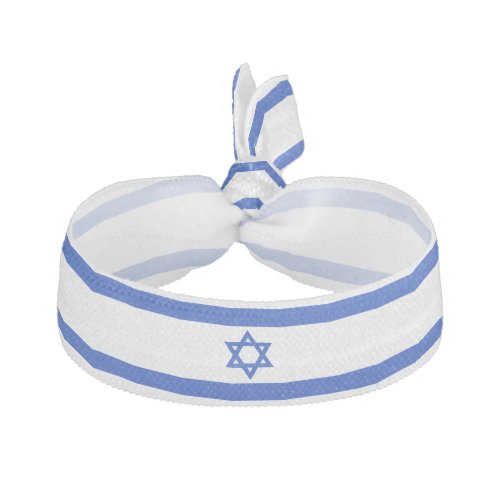 Israel flag elastic hair tie