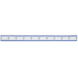Israel flag elastic hair tie