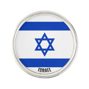Israel Flag Elegant Patriotic Lapel Pin