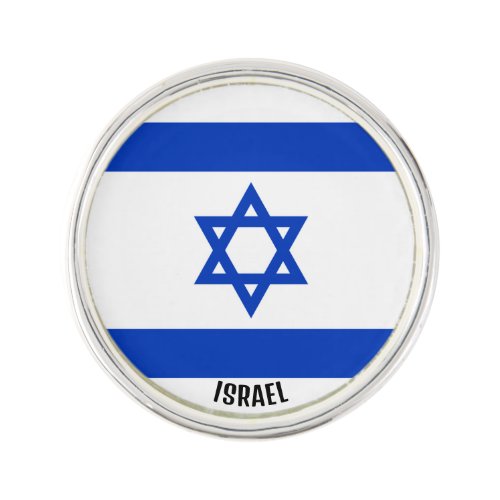 Israel Flag Elegant Patriotic Lapel Pin