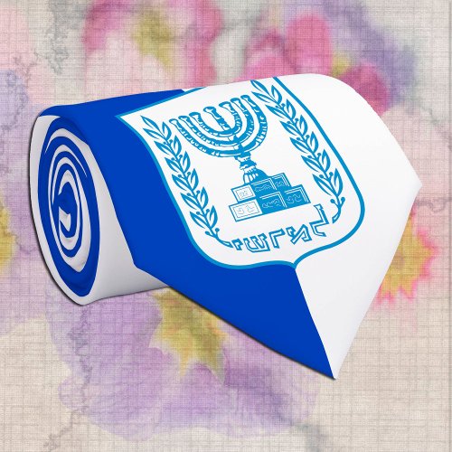 Israel Flag Emblem business fashion  Israel Neck Tie