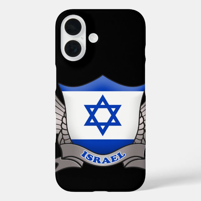 Israel Flag Emblem Case-Mate iPhone Case (Back)