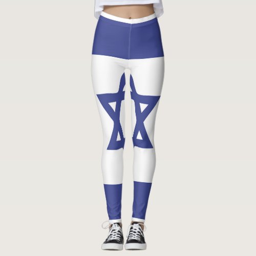 Israel Flag Emblem Leggings