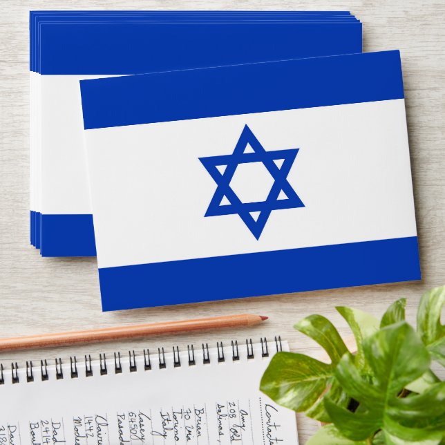 Israel flag envelope (Stacked)