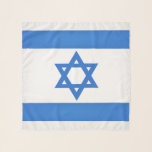 Israel Flag Fashion Scarf<br><div class="desc">Stylish Israeli flag fashion scarf.</div>