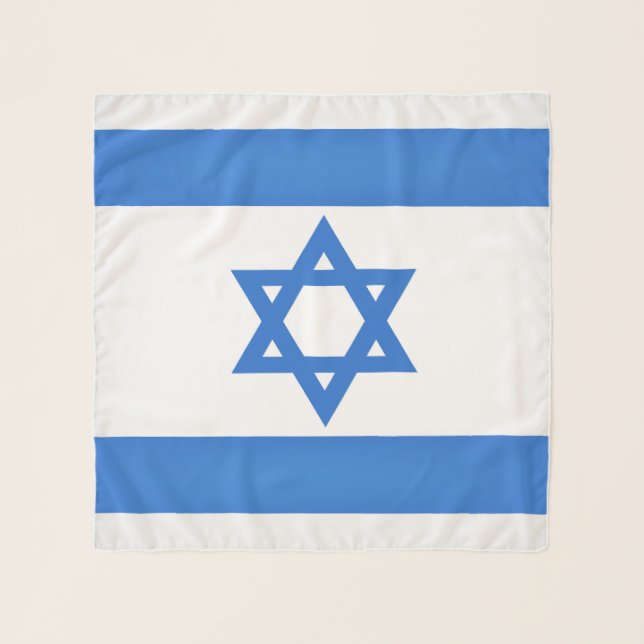 Israel Flag Fashion Scarf (Front)