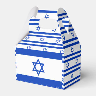 Israel Flag Favor Boxes