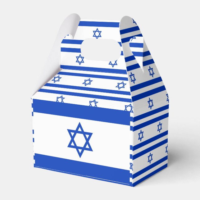 Israel Flag Favor Boxes (Back Side)