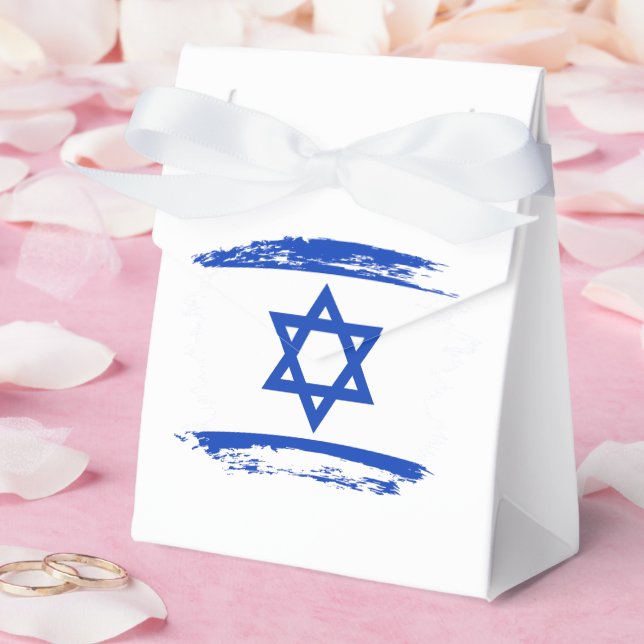 Israel flag favor boxes (Wedding)